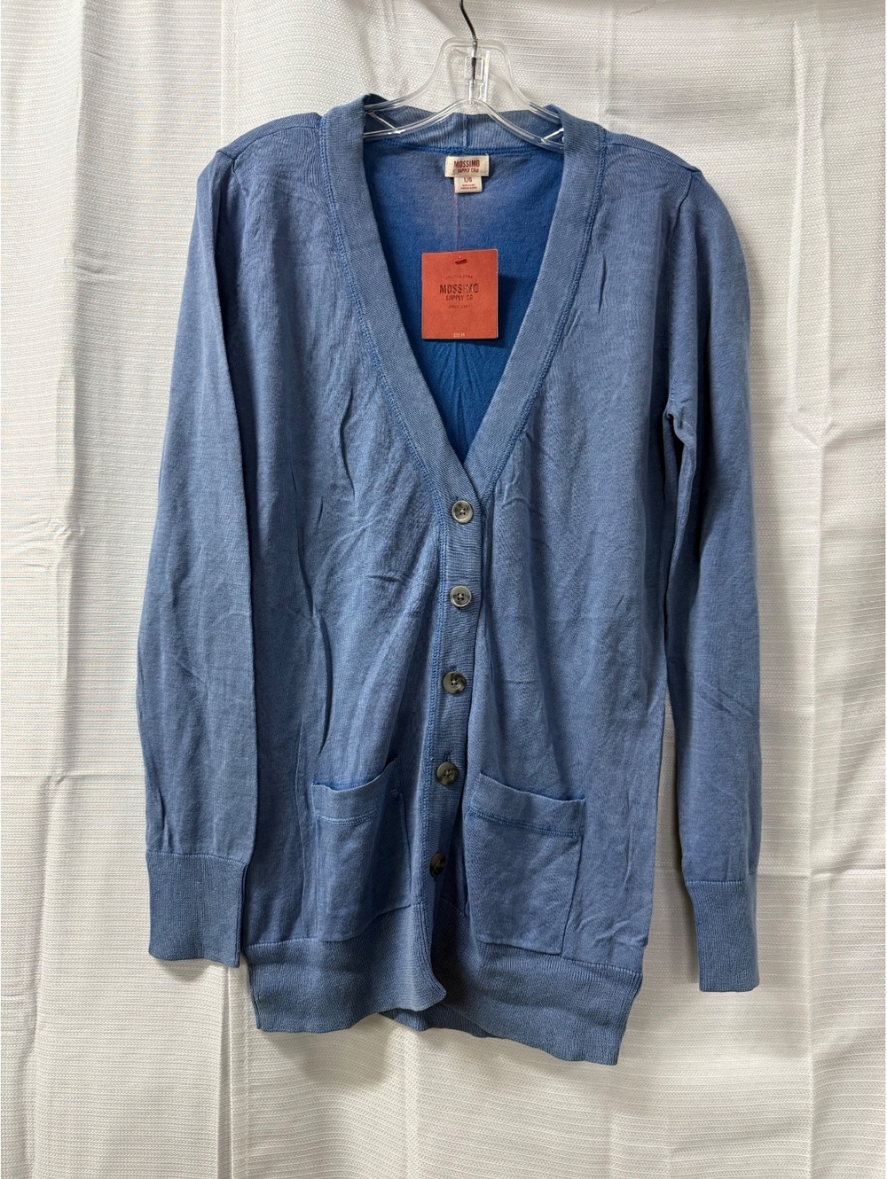Mossimo Supply Co. Women's Blue Cotton Cardigan Large